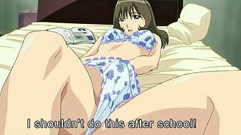 Teacher masturbates after class - Hentai